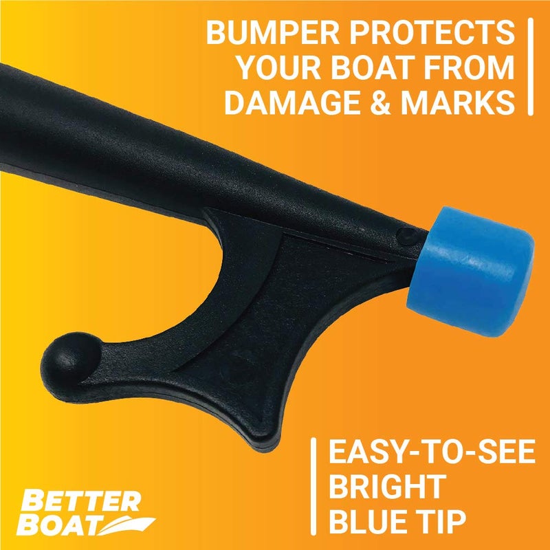 Better Boat Telescoping Boat Hook Pole, Push Pole with 3/4" Thread Screw End, Docking Stick for Boats, Pontoon, Marine Boating Accessories (Hook and Pole) - Image 5